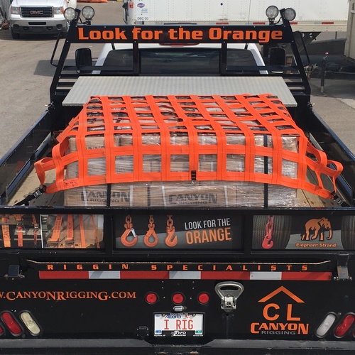 Cargo Net on Canyon Rigging Truck