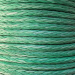 Roll of Green Dyneema Synthetic Rope