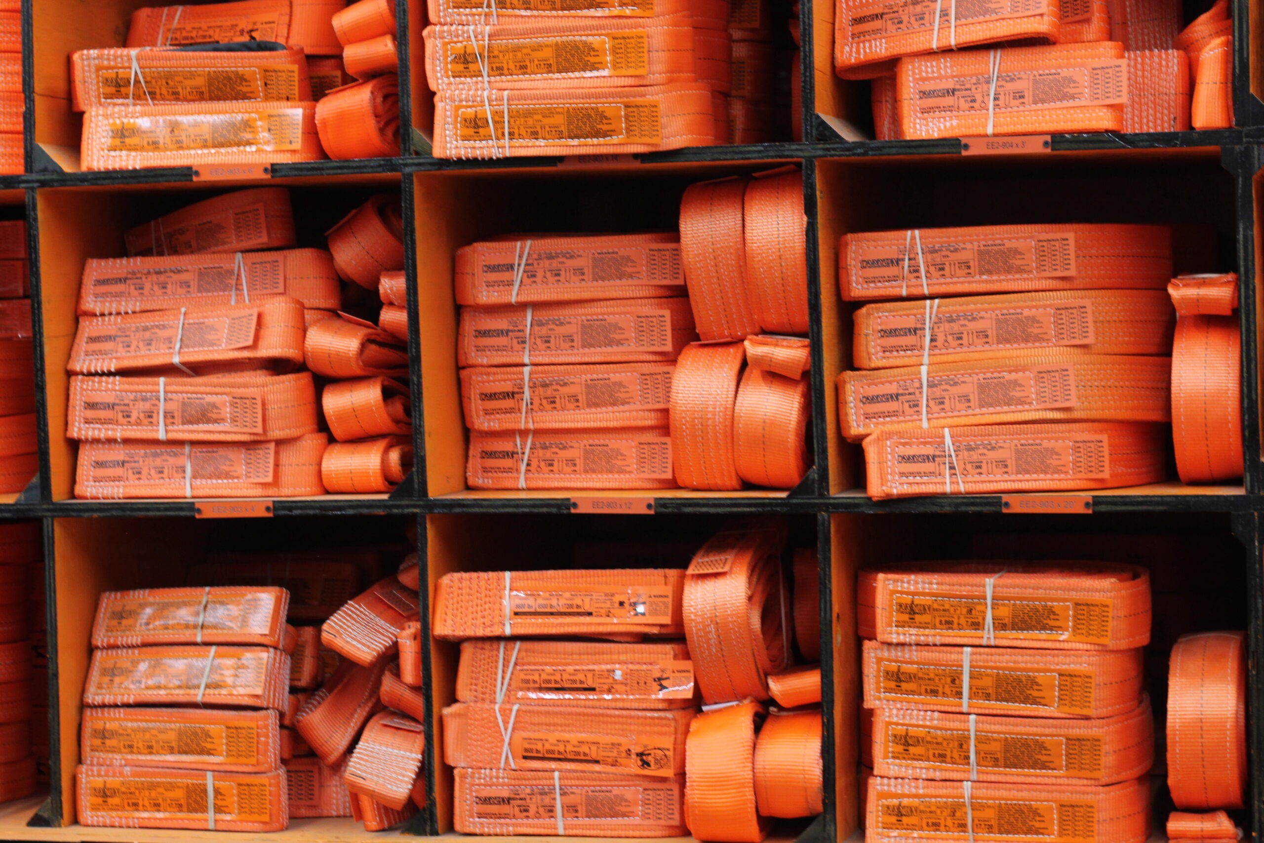 Web Slings displayed on Canyon Rigging product shelfs