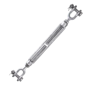 Product photo of a jaw and jaw turnbuckle being sold by Canyon Rigging.