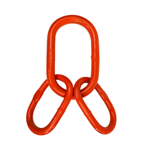 Canyon Rigging product photo of Sub Assemblies. the link is orange and has two smaller links attached to it.