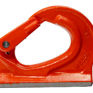 Rig it product photo of weld on bucket hooks. The product photo is displayed on its side.
