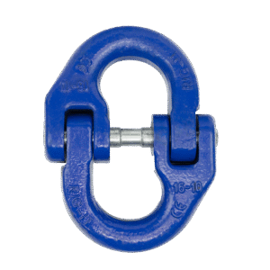 Canyon Rigging product photo of Hammerlocks and Connecting Links. the product is a ultramarine blue with a silver center.