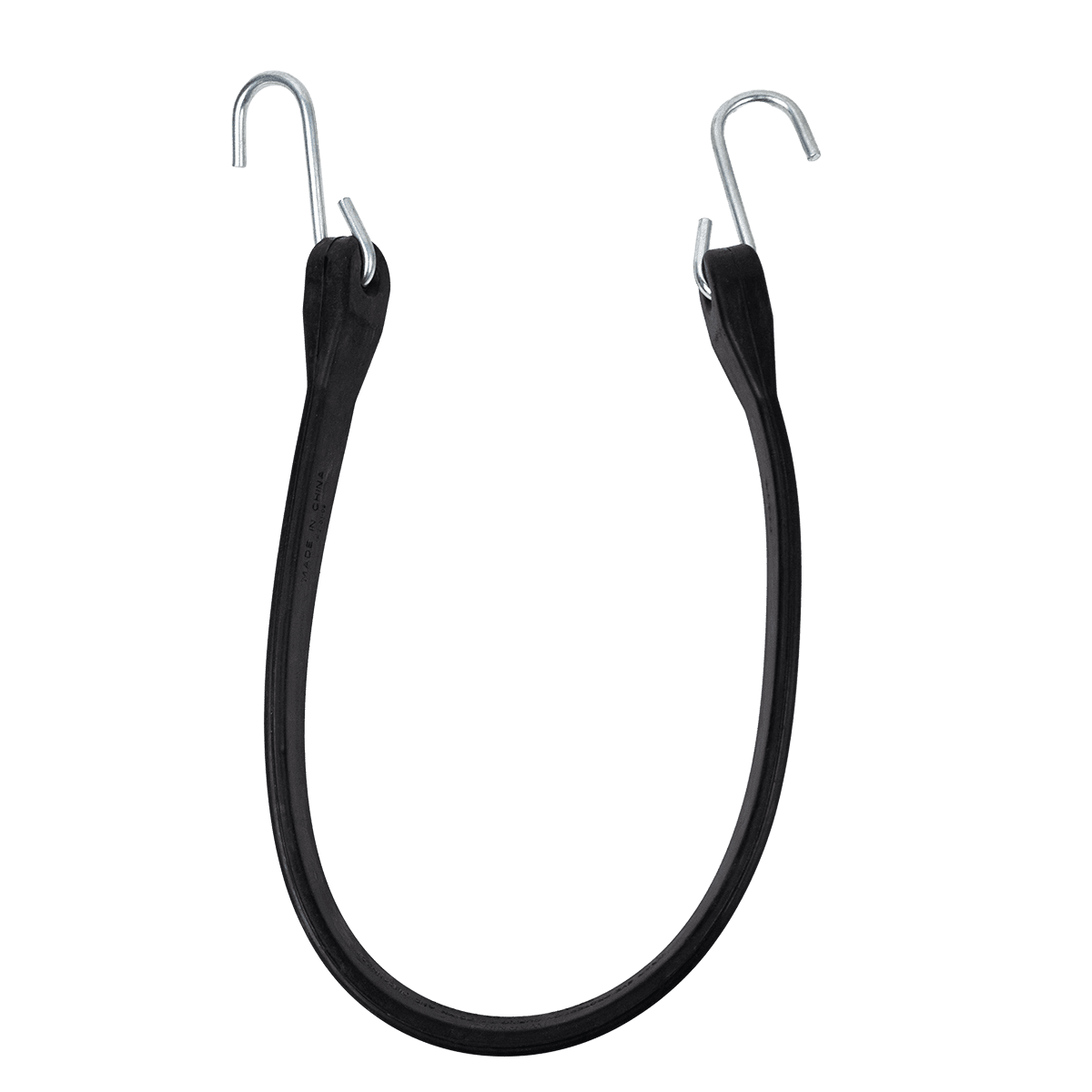 Canyon Rigging product photo of a bungee cord. The bungee cord has a s-style hood