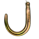 Canyon Rigging product photo of a grade 70 J-style clevis hook.