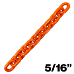 Canyon Rigging product photo of a 5/16" grade 100 chain.
