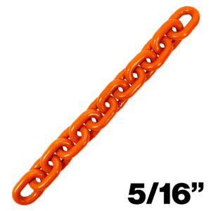 Canyon Rigging product photo of a 5/16" grade 100 chain.