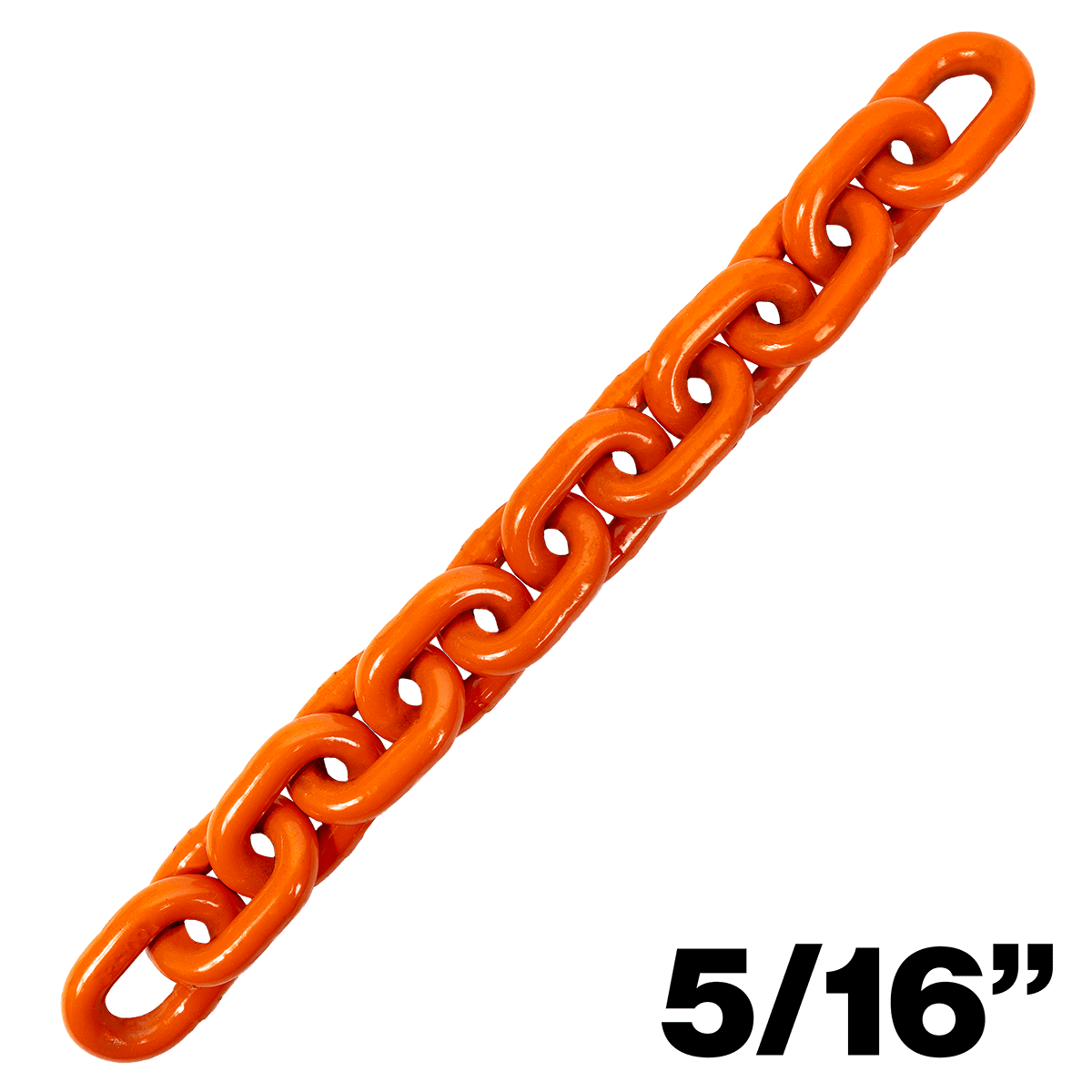 Canyon Rigging product photo of a 5/16" grade 100 chain.