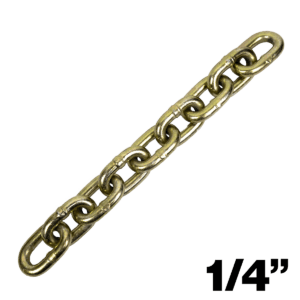 Canyon Rigging product photo of a 1/4" grade 70 chain.