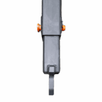 Canyon Rigging product photo of an adjustable spreader bar's pin section. showing that the pin can be removed and the bar adjusted to the desirable size.