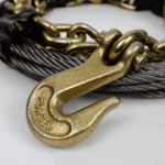 Canyon Rigging product photo a focused shot on a wire rope log wrapper grade 70 grab hook