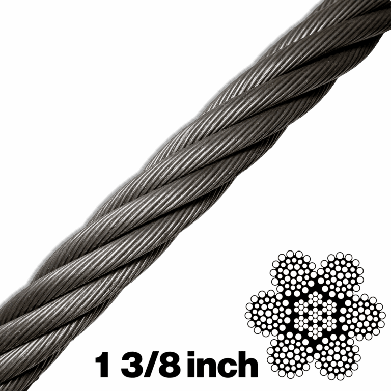 6X36 1 3/8 Inch Wire Rope (Ungalvanized Cable) | Canyon Rigging
