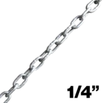 product photo of Canyon Rigging's 1/4" G30 Chain.