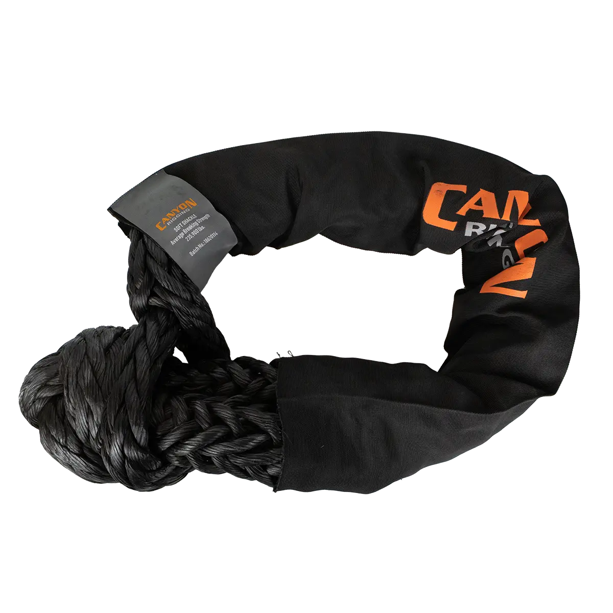 Canyon Rigging product photo of a 1 1/4" synthetic soft shackle.