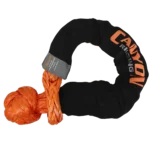 Canyon Rigging product photo of a 3/4 synthetic orange soft shackle.