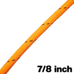 Canyon Rigging product photo of 7/8 inch core dependent double braid rope.