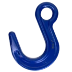 Canyon Rigging Grade 100 Foundry Eye Hook product photo. The hook is blue.